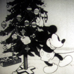 Mickey plays Santa Claus