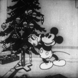 Mickey plays Santa Claus